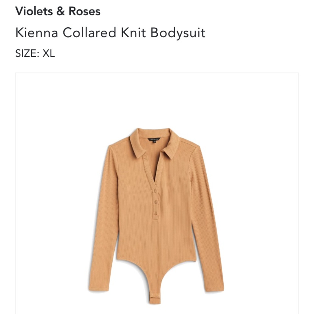 Collared knit bodysuit